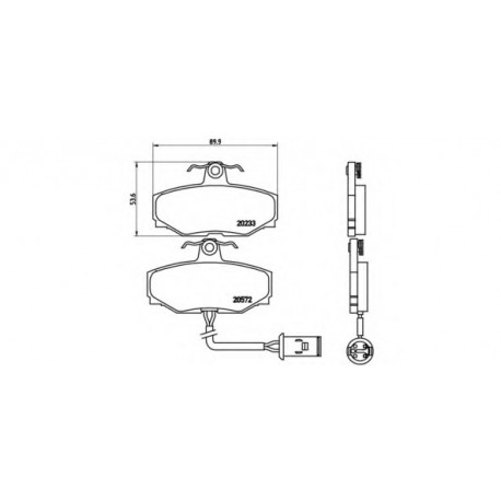 Σετ Τακάκια BREMBO P36006