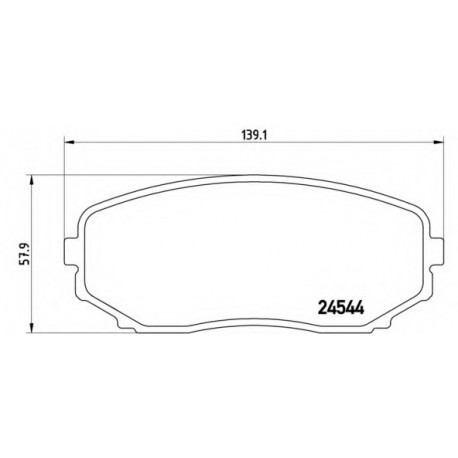 Σετ Τακάκια BREMBO P49040