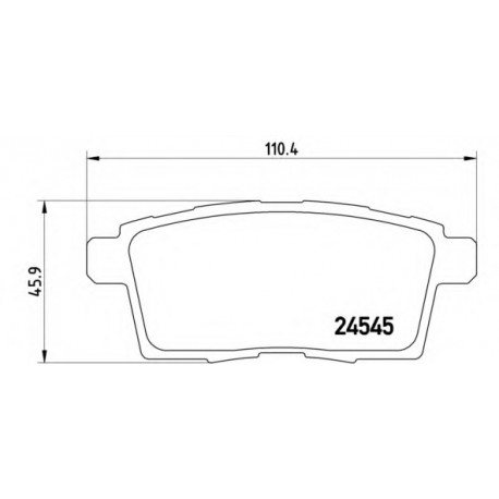 Σετ Τακάκια BREMBO P49041