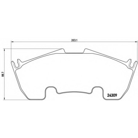 Σετ Τακάκια BREMBO P50079