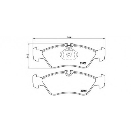 Σετ Τακάκια BREMBO P50082