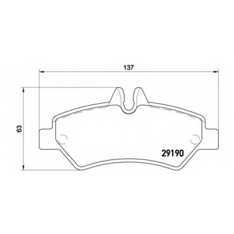 Σετ Τακάκια BREMBO P50084