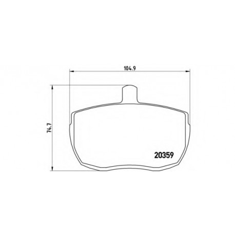 Σετ Τακάκια BREMBO PA6001