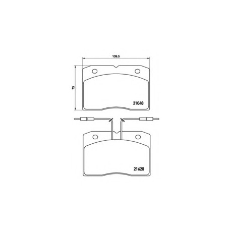 Σετ Τακάκια BREMBO PA6003