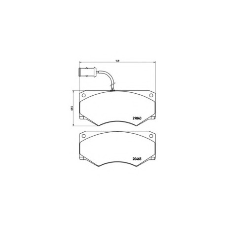 Σετ Τακάκια BREMBO PA6005