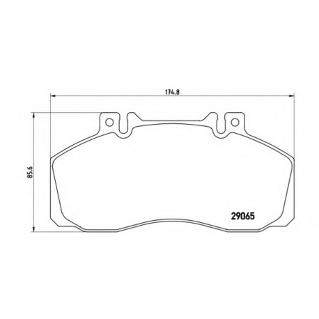 Σετ Τακάκια BREMBO PA6008