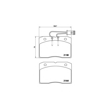 Σετ Τακάκια BREMBO PA6009