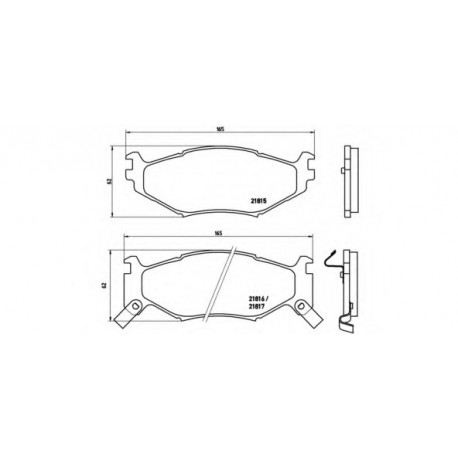 Σετ Τακάκια BREMBO P11007
