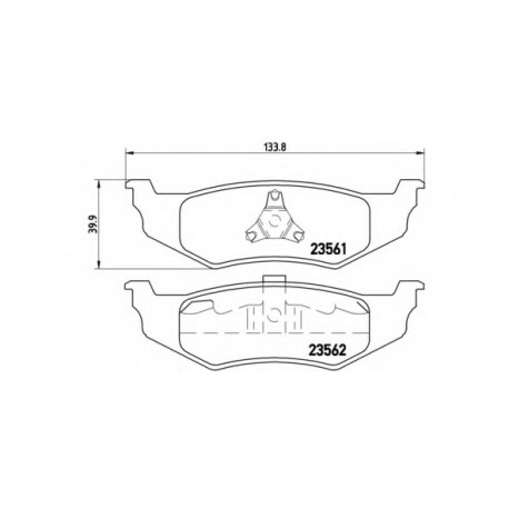 Σετ Τακάκια BREMBO P11010