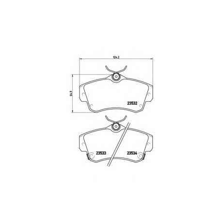 Σετ Τακάκια BREMBO P11012