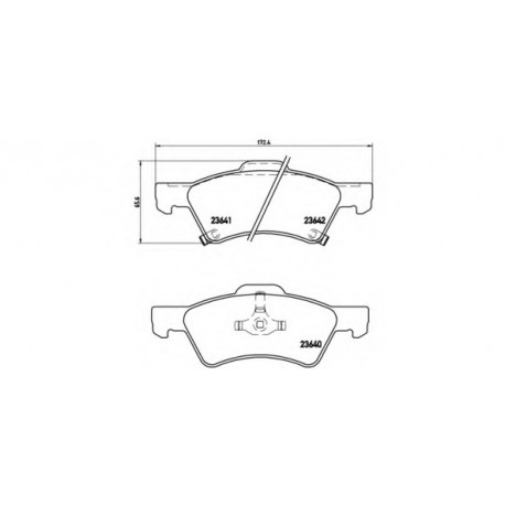 Σετ Τακάκια BREMBO P11015