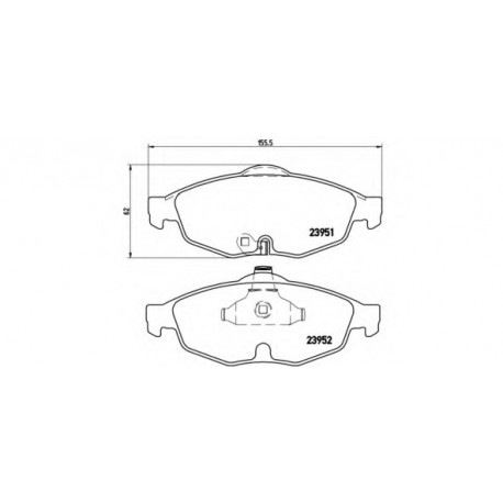 Σετ Τακάκια BREMBO P11016