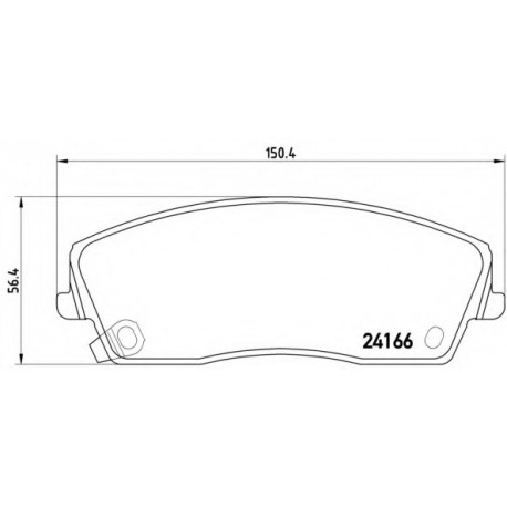 Σετ Τακάκια BREMBO P11019