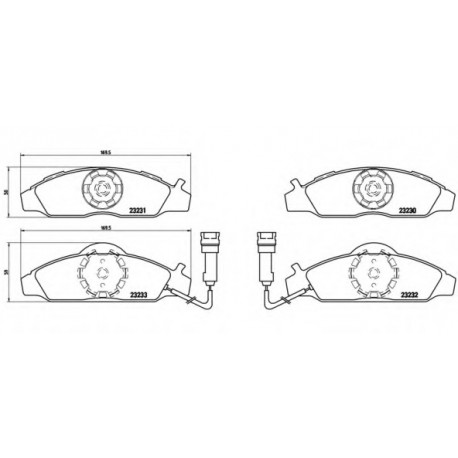 Σετ Τακάκια BREMBO P15003