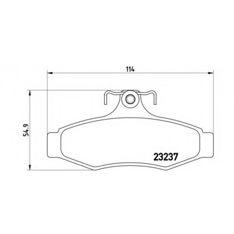 Σετ Τακάκια BREMBO P15005