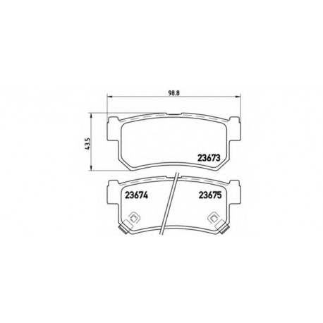 Σετ Τακάκια BREMBO P15010