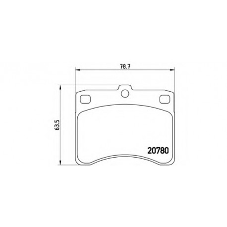 Σετ Τακάκια BREMBO P16003