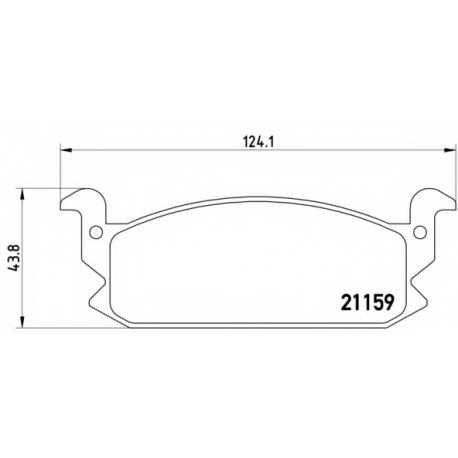 Σετ Τακάκια BREMBO P16004