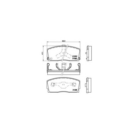 Σετ Τακάκια BREMBO P16005