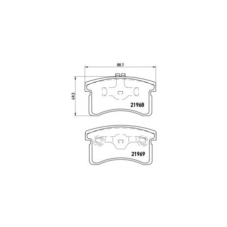 Σετ Τακάκια BREMBO P16006
