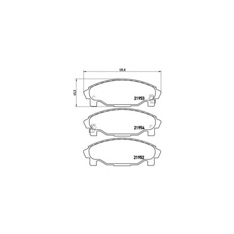 Σετ Τακάκια BREMBO P16007