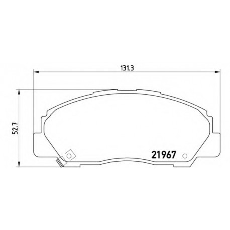 Σετ Τακάκια BREMBO P16010