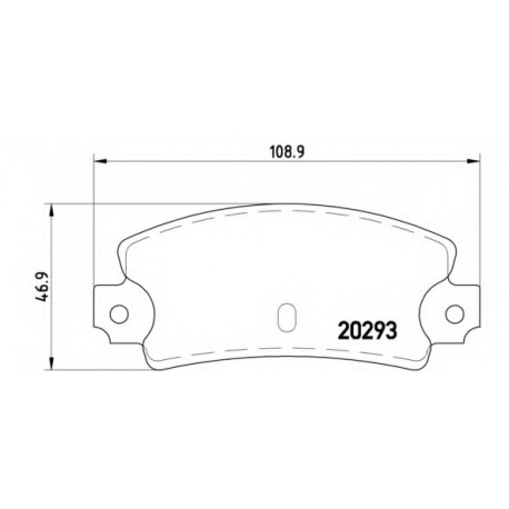 Σετ Τακάκια BREMBO P23008
