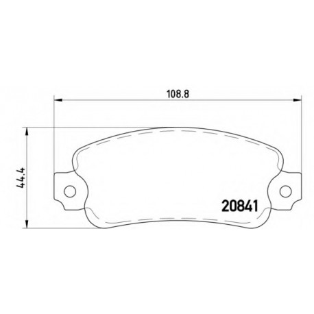 Σετ Τακάκια BREMBO P23014