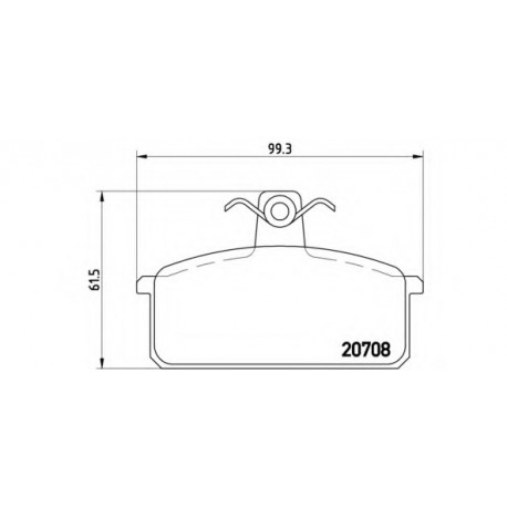 Σετ Τακάκια BREMBO P23018