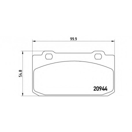 Σετ Τακάκια BREMBO P23027