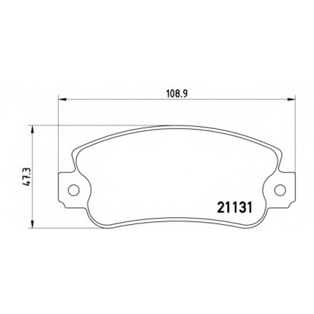 Σετ Τακάκια BREMBO P23029