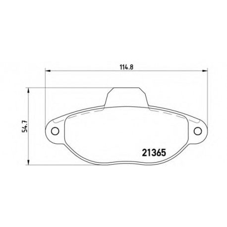 Σετ Τακάκια BREMBO P23054