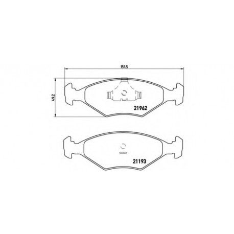 Σετ Τακάκια BREMBO P23055