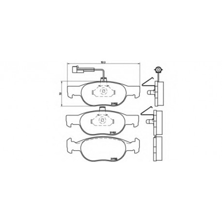 Σετ Τακάκια BREMBO P23057