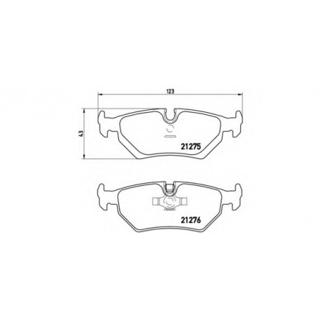 Σετ Τακάκια BREMBO P23062