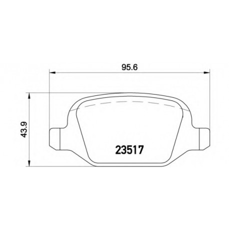 Σετ Τακάκια BREMBO P23065