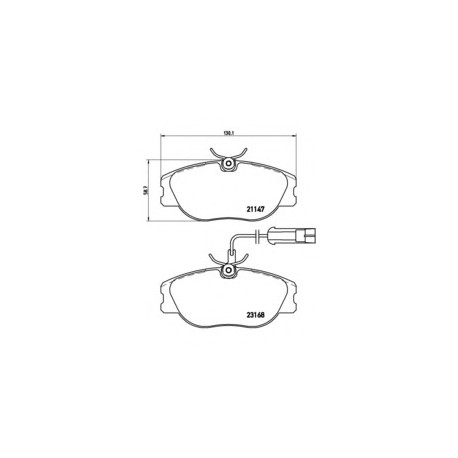 Σετ Τακάκια BREMBO P23066