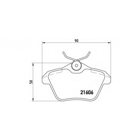 Σετ Τακάκια BREMBO P23067