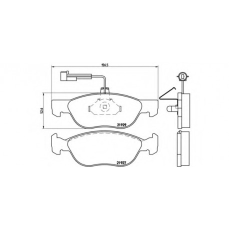 Σετ Τακάκια BREMBO P23071