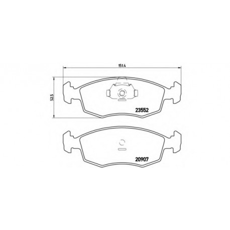 Σετ Τακάκια BREMBO P23079