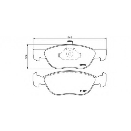 Σετ Τακάκια BREMBO P23081