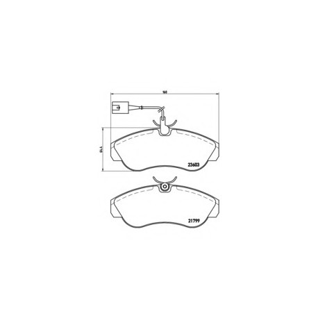 Σετ Τακάκια BREMBO P23084