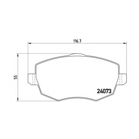 Σετ Τακάκια BREMBO P23094