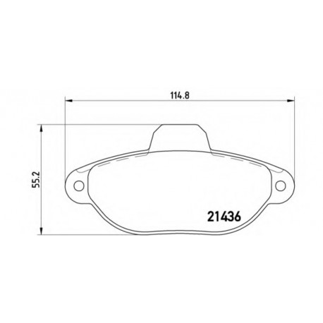 Σετ Τακάκια BREMBO P23096