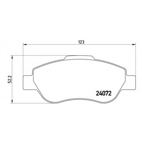 Σετ Τακάκια BREMBO P23097