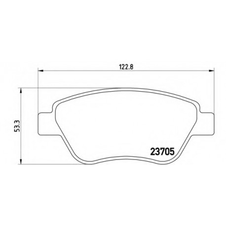 Σετ Τακάκια BREMBO P23099