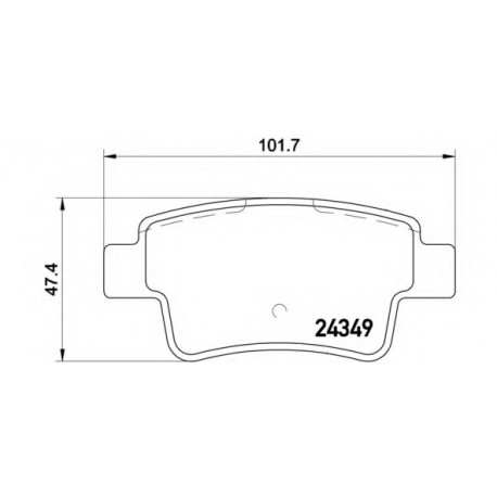 Σετ Τακάκια BREMBO P23104