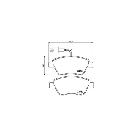 Σετ Τακάκια BREMBO P23108