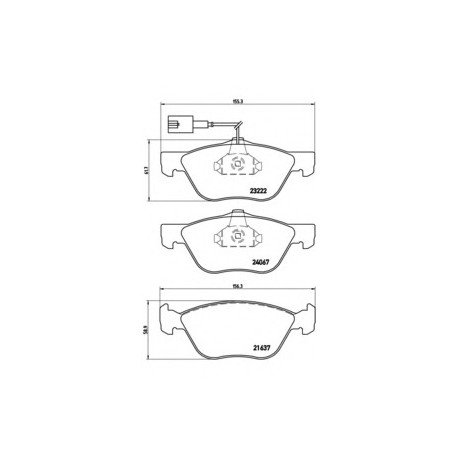 Σετ Τακάκια BREMBO P23112