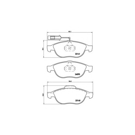 Σετ Τακάκια BREMBO P23114